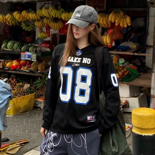 ナンバリングロゴロングスリーブTシャツ 3col   R02551