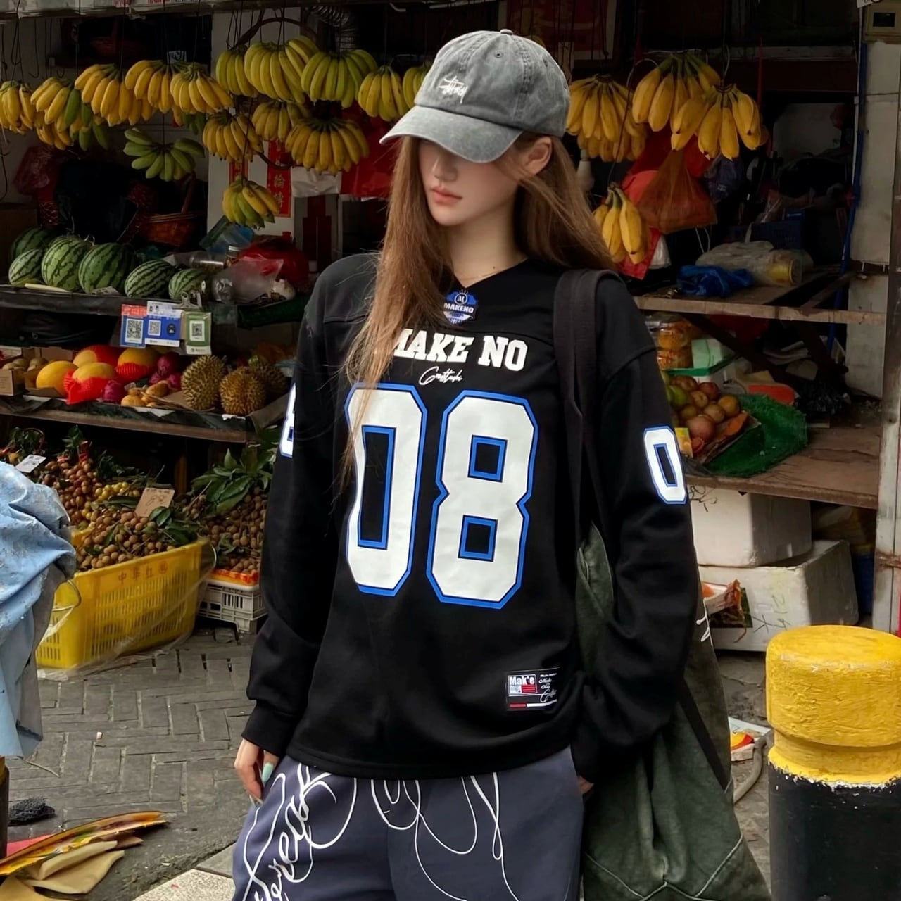 ナンバリングロゴロングスリーブTシャツ 3col R02551