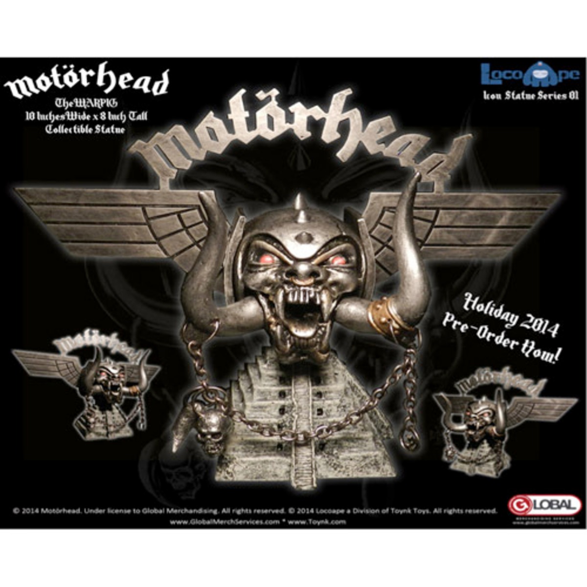 Motorhead Warpig Statue モーターヘッド ウォーピッグ スタチュー