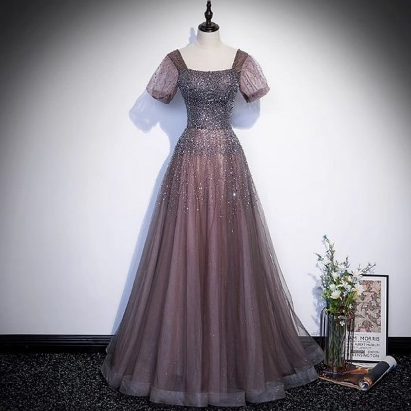 パフスリーブAラインドレス D0040