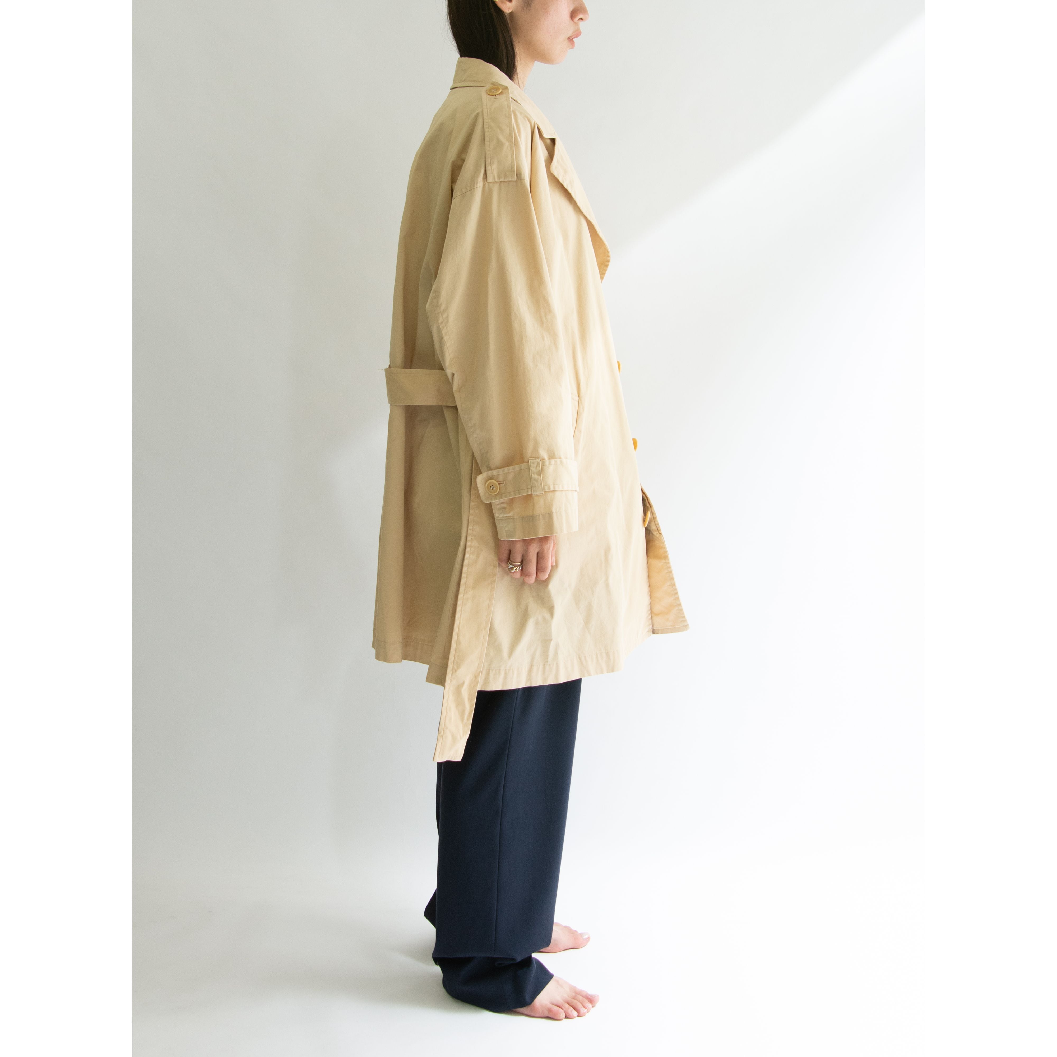 【composition by KENZO】Made in Japan 100% Cotton Oversized Belted Coat（ケンゾー 日本製 コットン オーバーサイズベルテッドコート）