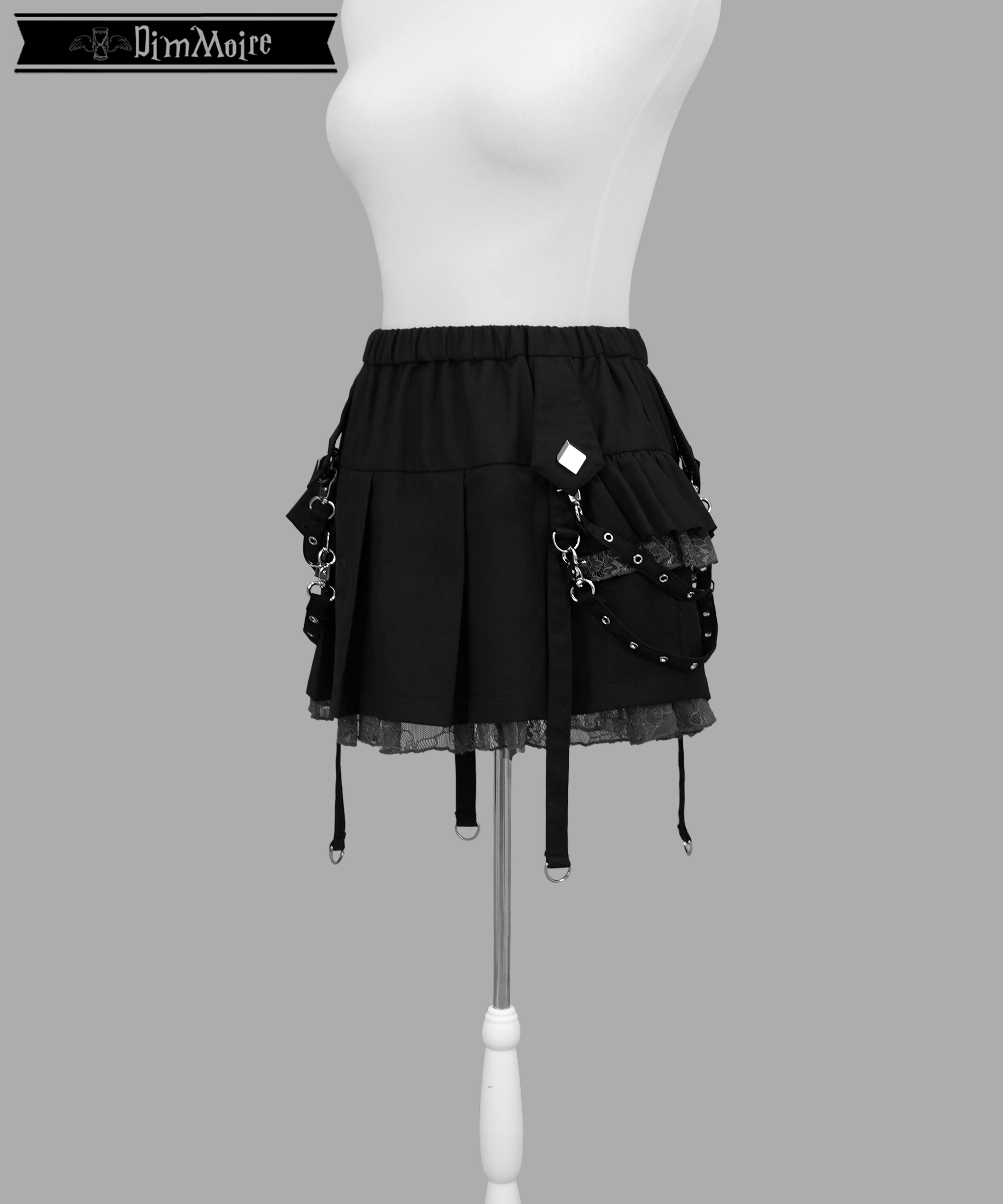 サイドフリルミニスカート【Black】 | DimMoire