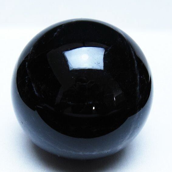 モリオン 黒水晶 丸玉 83mm スフィア 一点物 151-9360