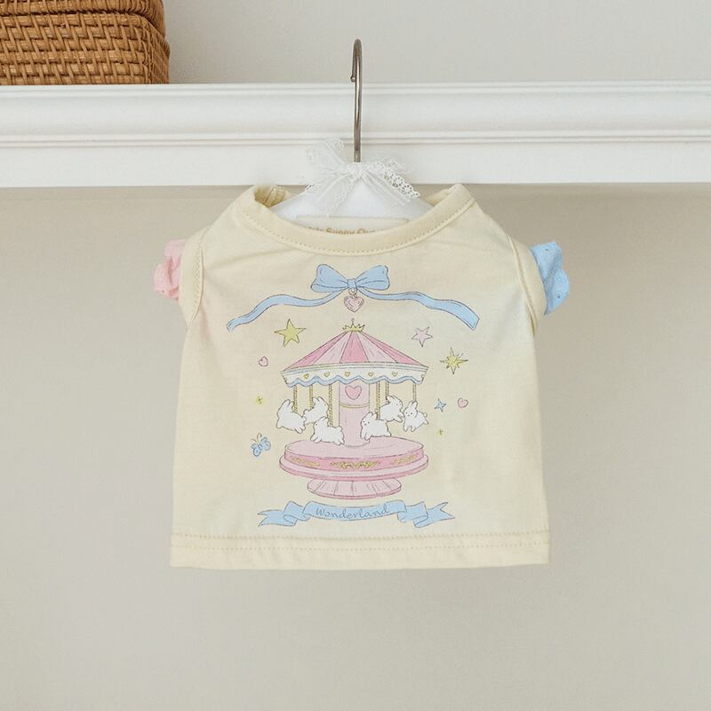 SM.M/即納【It’s Sunny Outside】Wonderland Sleeveless (Butter Milk)