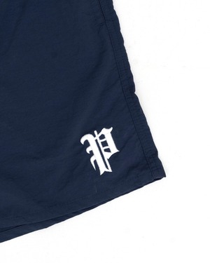 OLD "P" LOGO EMBROIDERED NYLON SHORTS