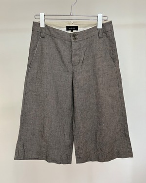 linen blend half pants