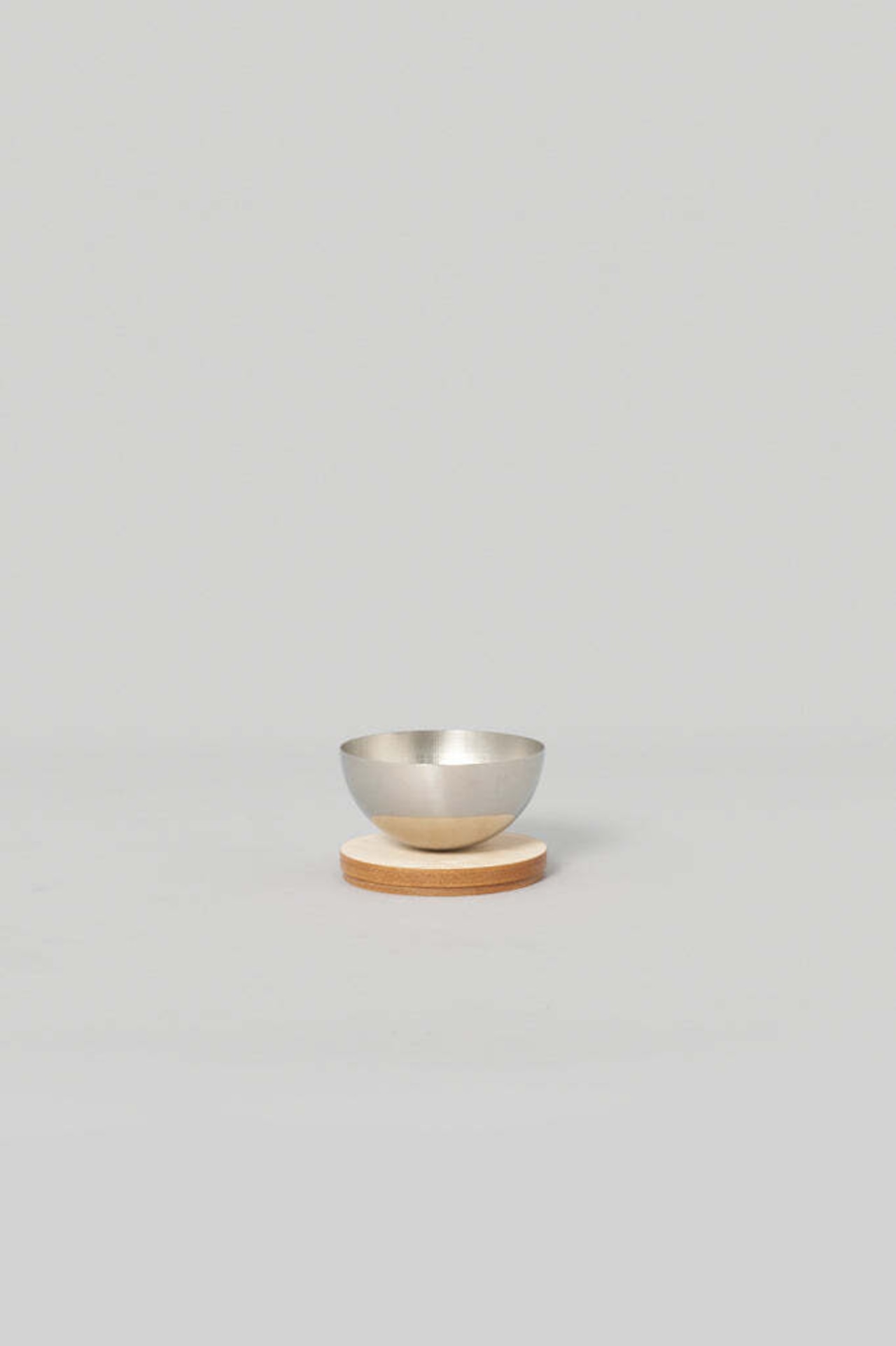 _Fot - bowl S :natural|レザー蓋付きステンレスボウル/ウッドボール付属/フレグランス対応/小物入れ/日本製