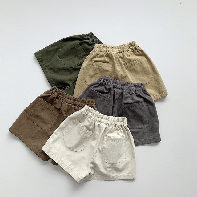 ベビー＆キッズ　夏新作　韓国風   レトロ シンプルデザイン  ショートパンツ