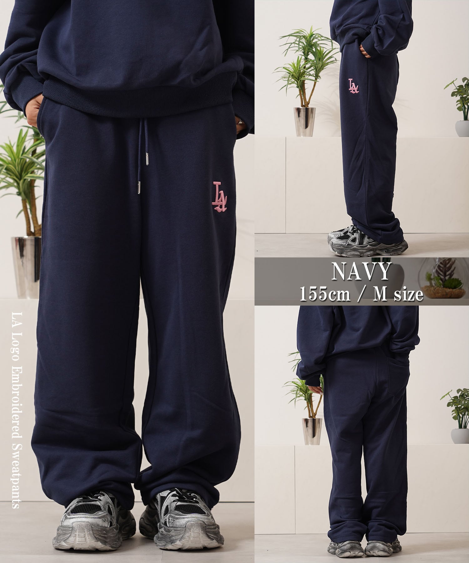 ◇LA ロゴ刺繍 スウェットパンツ◇ yo-22010 | 1111clothing / ワン