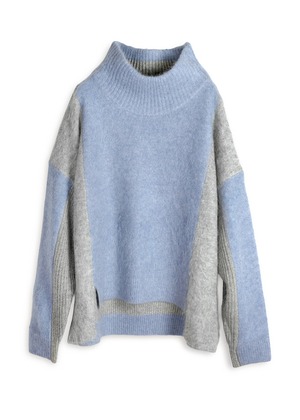8262-0210／サックス×グレー