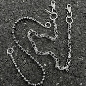 スケルトンダブルレイヤー ウォレットチェーン G178