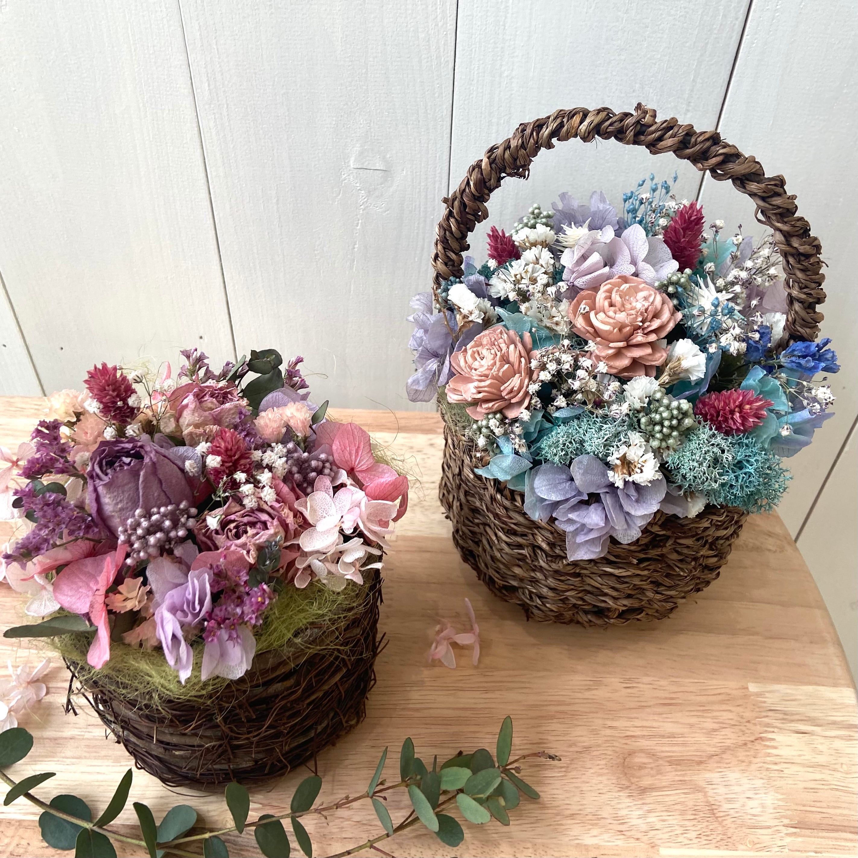 ドライ&プリザーブドフラワーアレンジS/dry flower arrangement S size