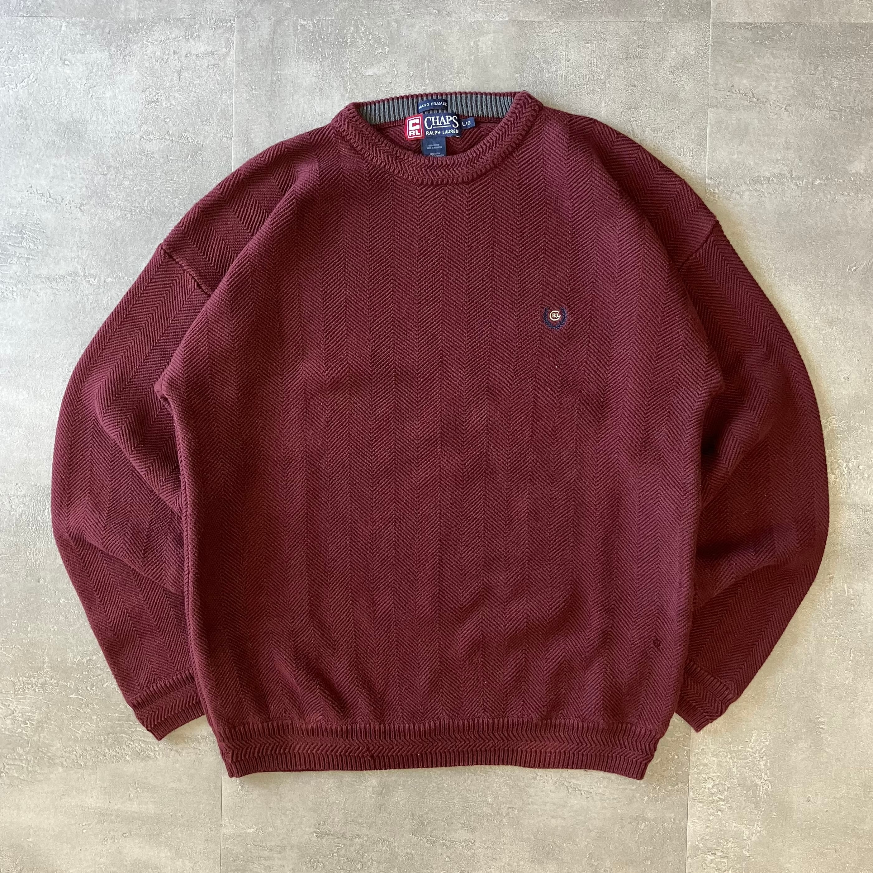 CHAPS 00s コットンニット L No.2175