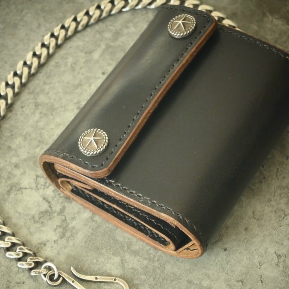 ホースバットウォレット【茶芯】【silver925】【渋さ◎】