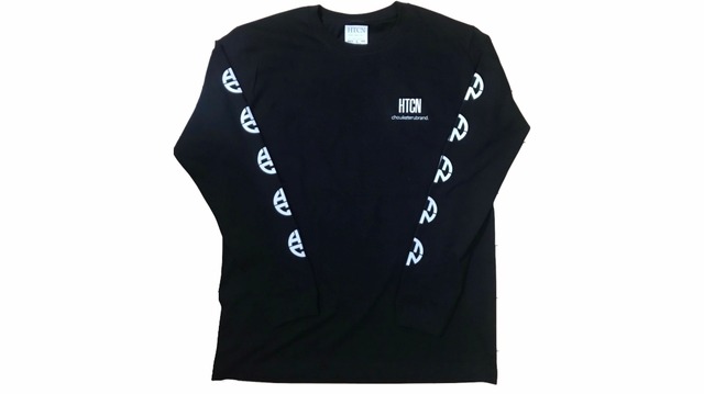 HTCN LS TEE BLACK×WHITE/chouiketerubrand.