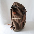 【Deadstock Item】バックパック / Top-flap Draw Backpack/ ブラウン×カーキブラウン・ボトム