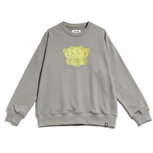 【HIPANDA ハイパンダ】男女兼用 クルーネック スウェット トレーナー UNISEX  CREW NECK SWEAT SHIRT / GREEN・NAVY・GRAY