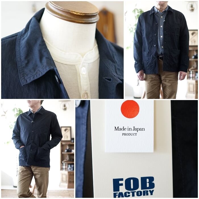 エフオービーファクトリー FOBFACTORY F2394 フレンチシャツジャケット