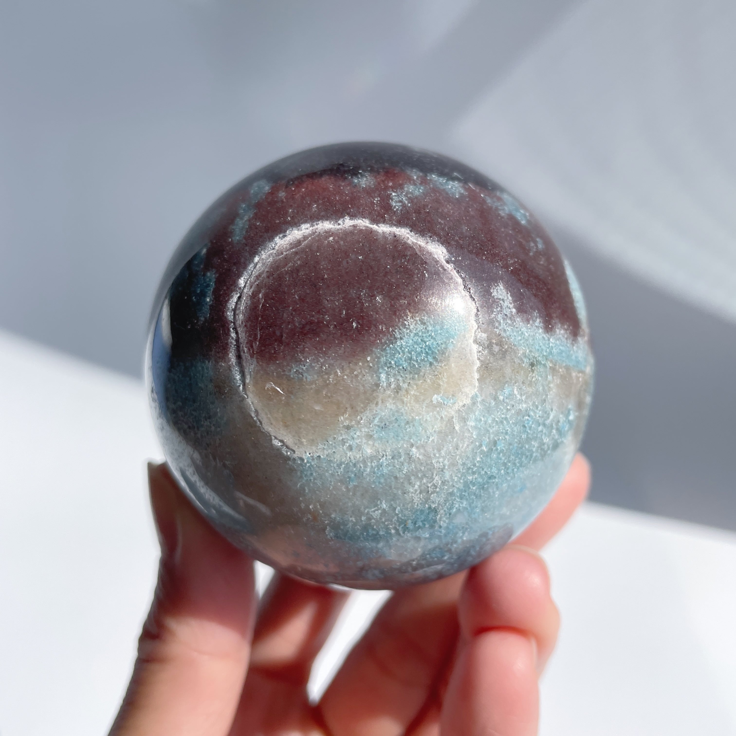 トロレアイトインクォーツ（トロール石）スフィア（丸玉）17