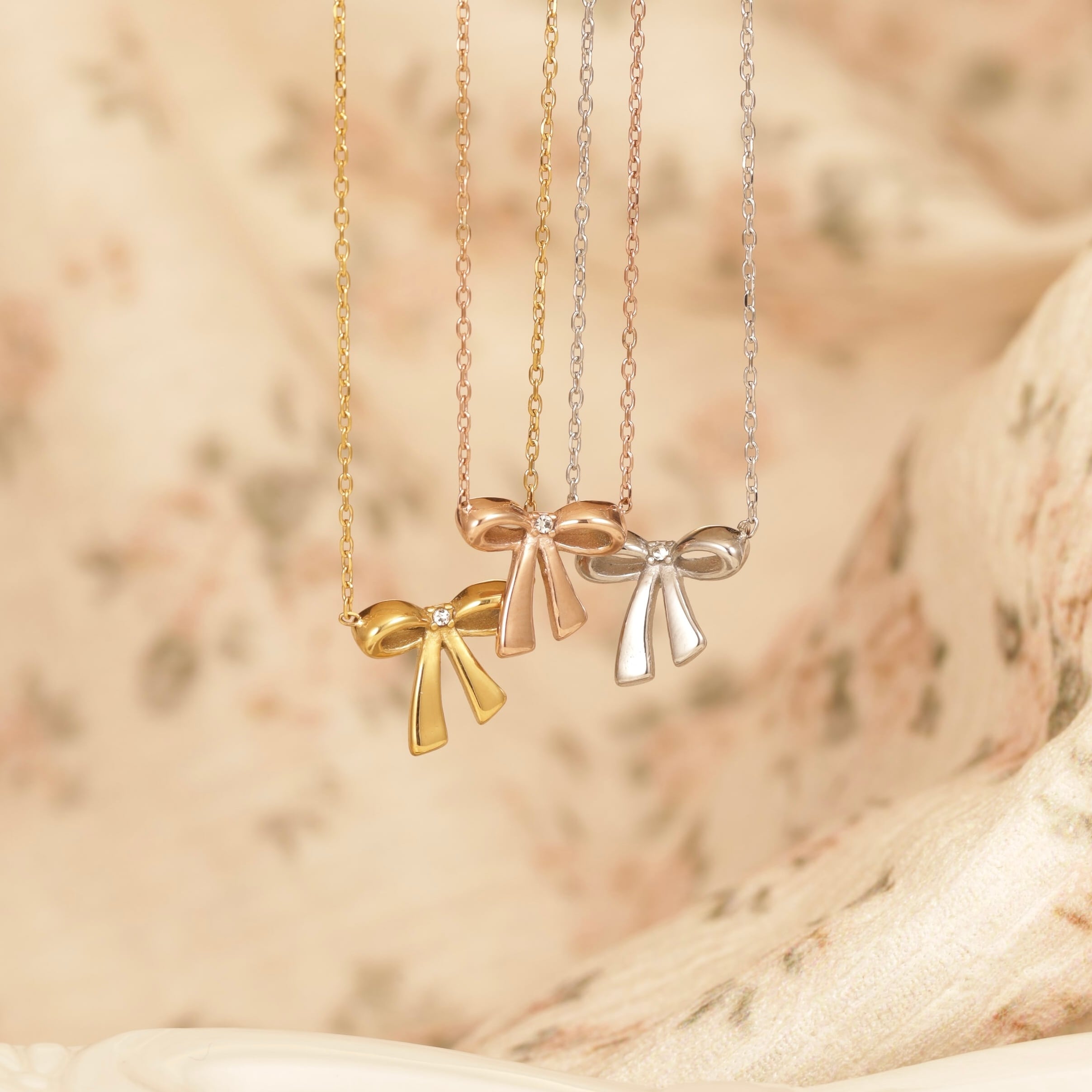 316L chérie ribbon necklace | apire