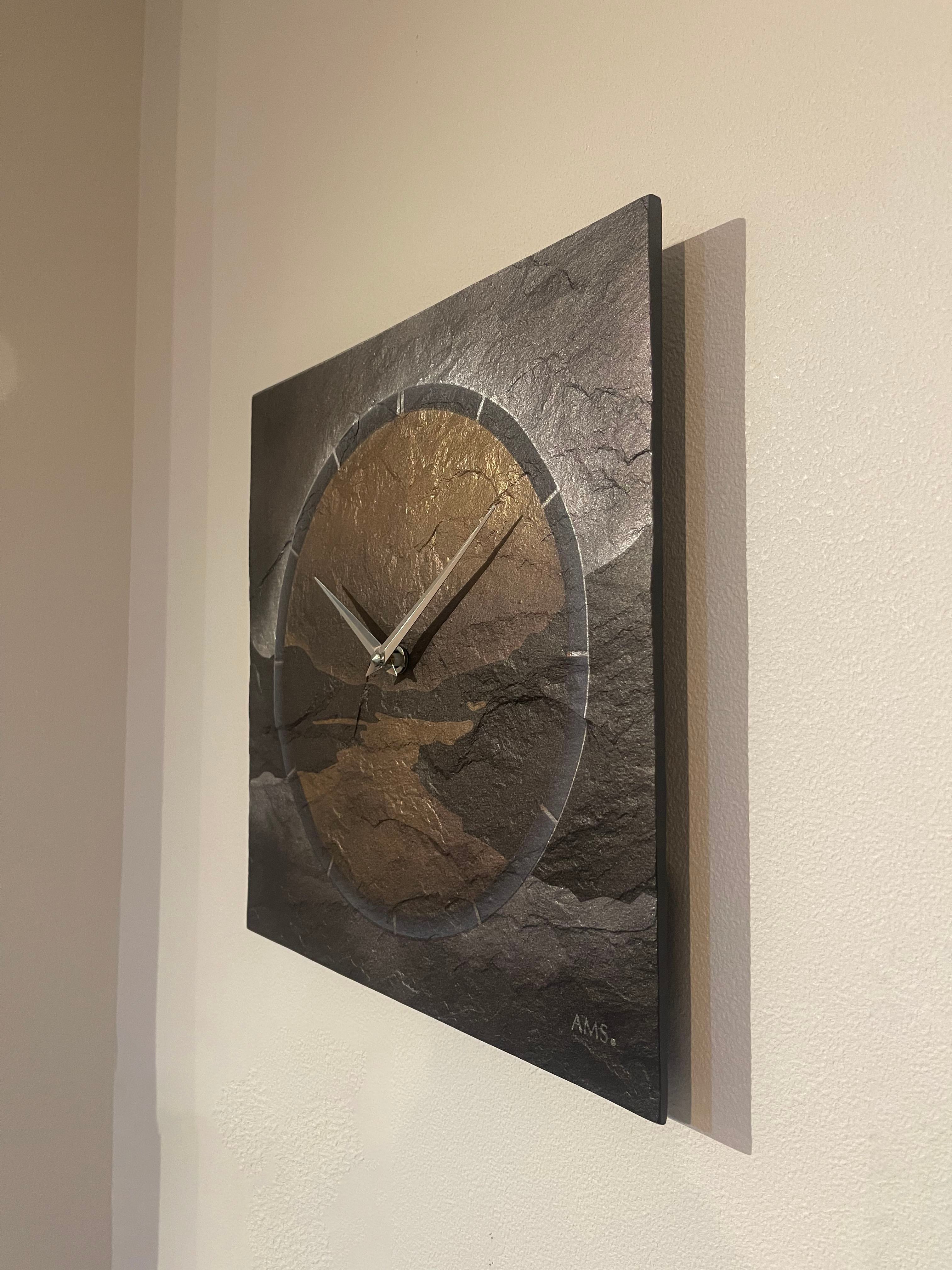 AW-2110】壁掛け時計 掛け時計 輸入時計 石の時計 クール おしゃれ