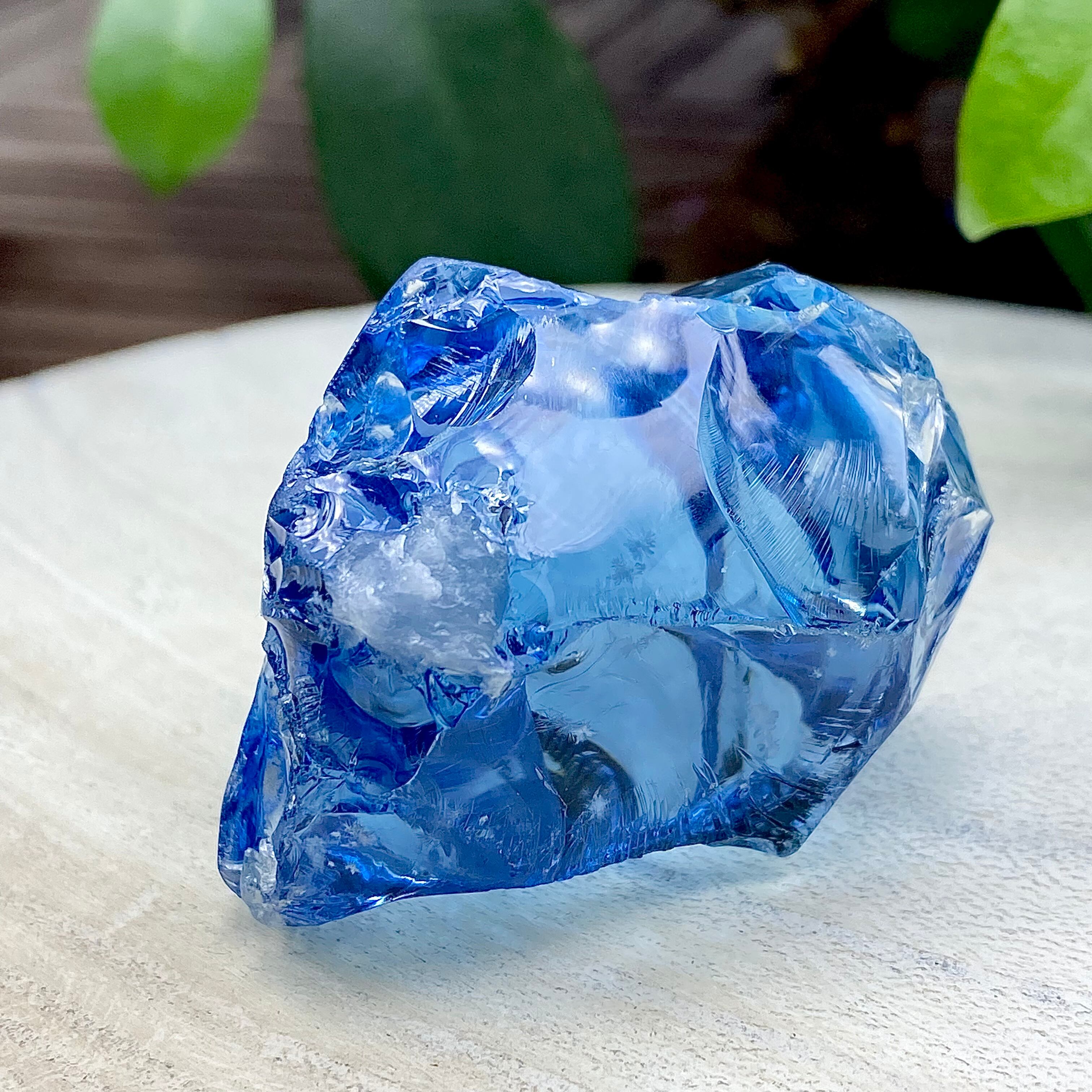 【送料無料】インドネシア産アンダラクリスタル原石 粉雪 in オーシャンブルー