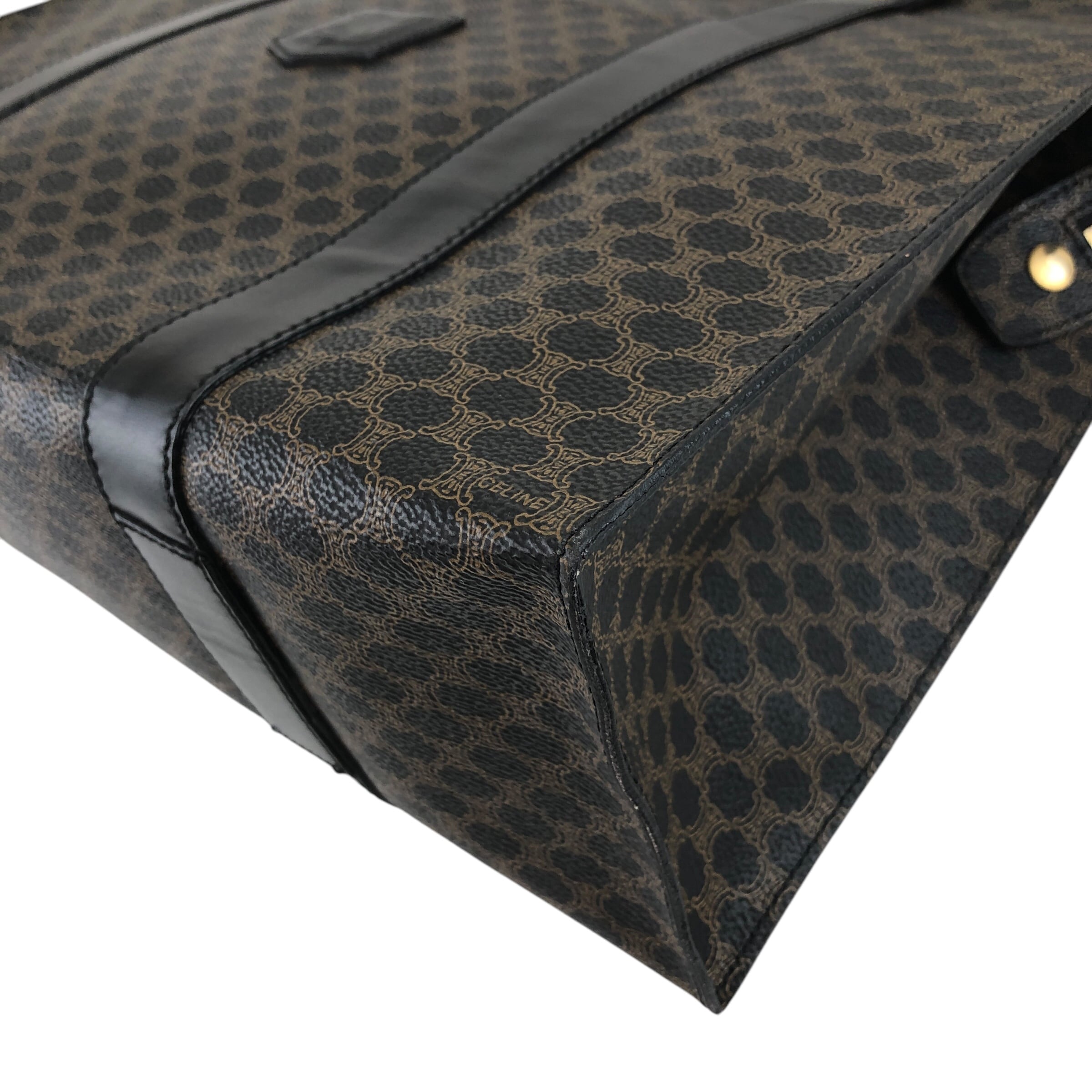 CELINE セリーヌ トートバッグ ブラック ブラゾン型押し PVCレザー