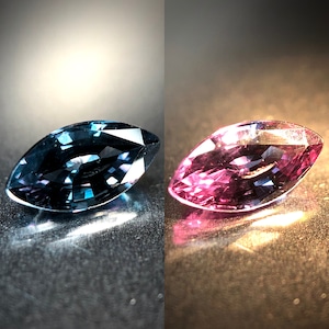 爽涼なブルーと甘やかなレッド 0.63ct 天然 ベキリーブルーガーネット（カラーチェンジガーネット）
