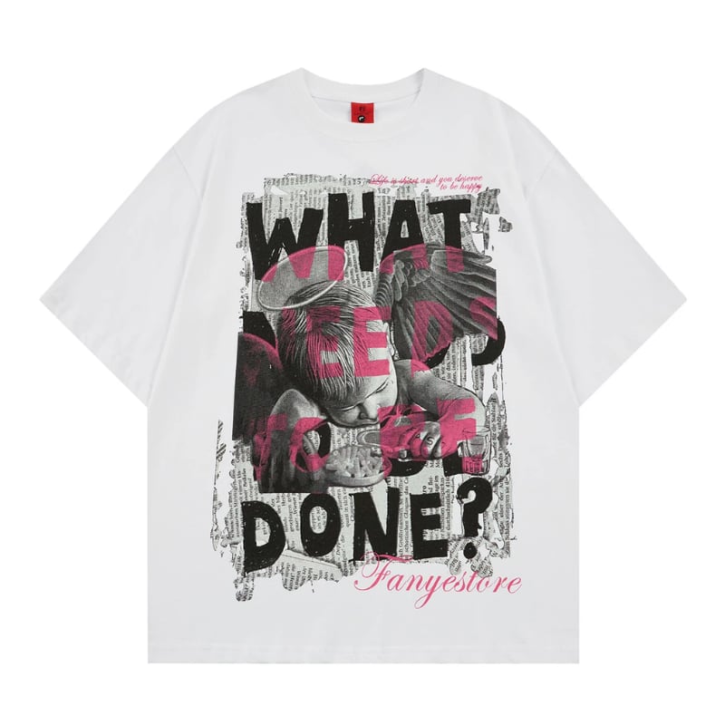 グラフィックデザインオーバーサイズTシャツ 00210