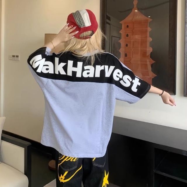 アーチバックロゴバイカラーハーフスリーブTシャツ 3col   R01950