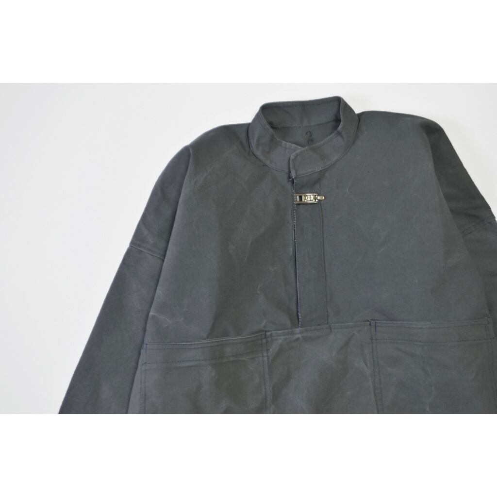 's Italian Navy Cotton Canvas Smock ①