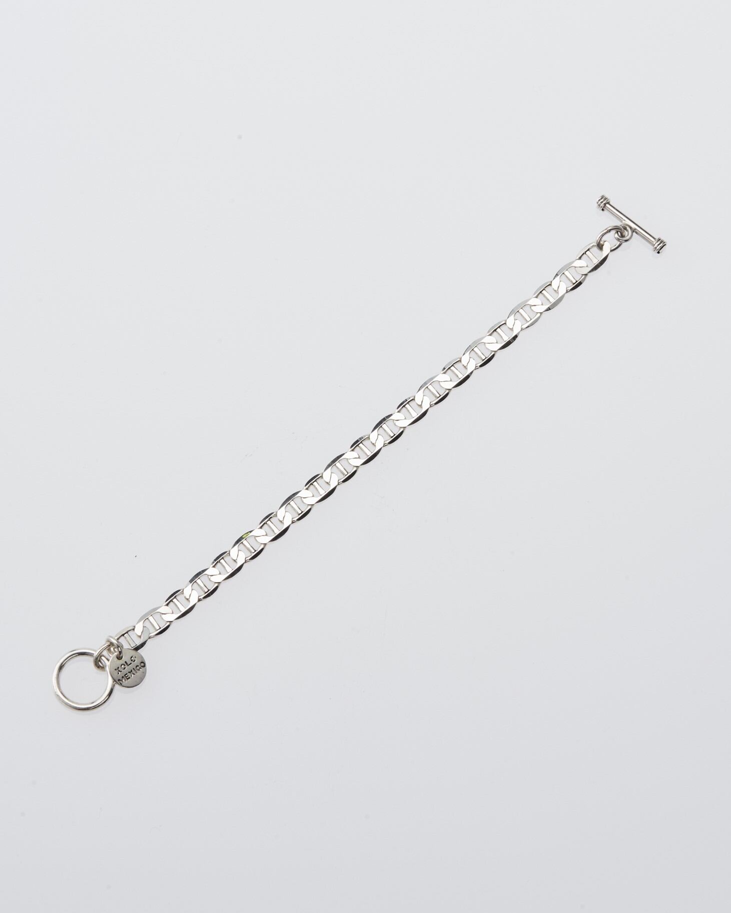 XOLO(ショロ) "Anchor Link Bracelet 6mm" SILVER (19cm) khaki