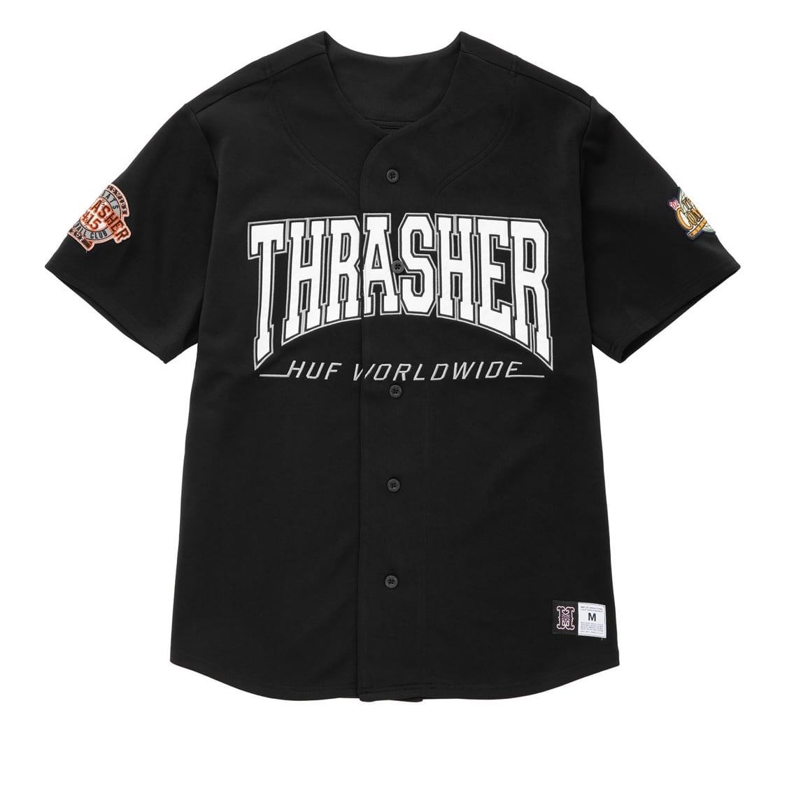 HUF×THRASHER ベースボールシャツ　BASEBALL JERSEY