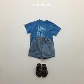 【取寄/韓国直送】aou studio 26/SM love & peace Tシャツ|夏服|韓国子供服