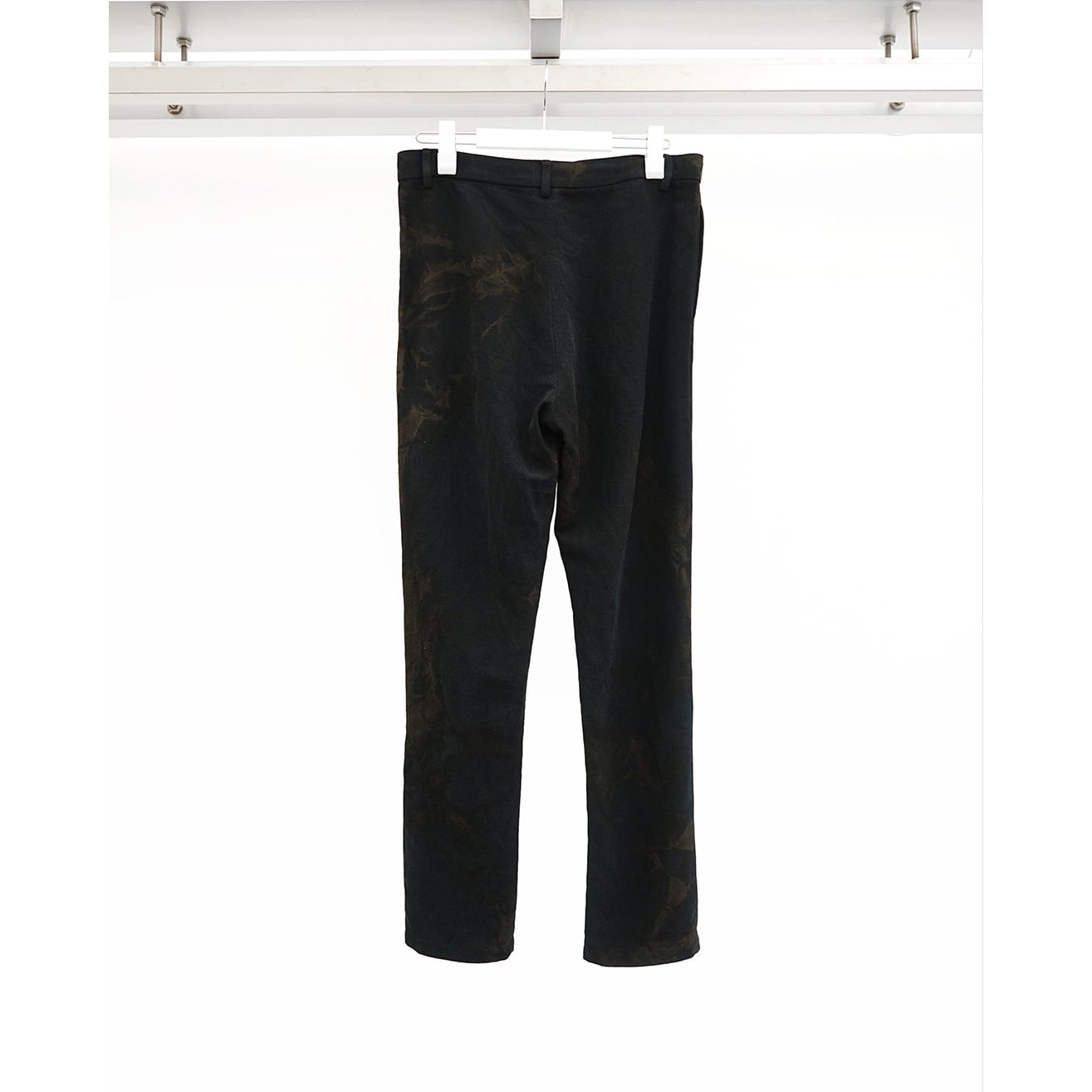 kujaku] (クジャク) P-347 Bleached Silk-Linen Narrow Pants | Clique