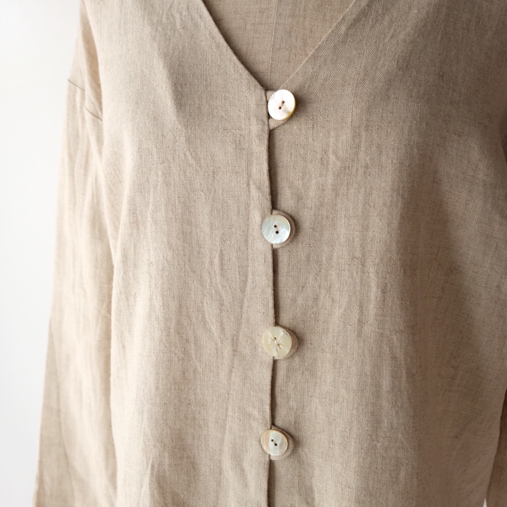 Made in USA linen mixed shirt jacket 73