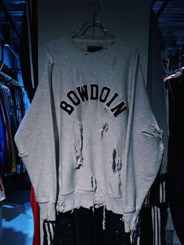 【D4C】90's vintage "champion" reverse weave boro custom sweat pullover