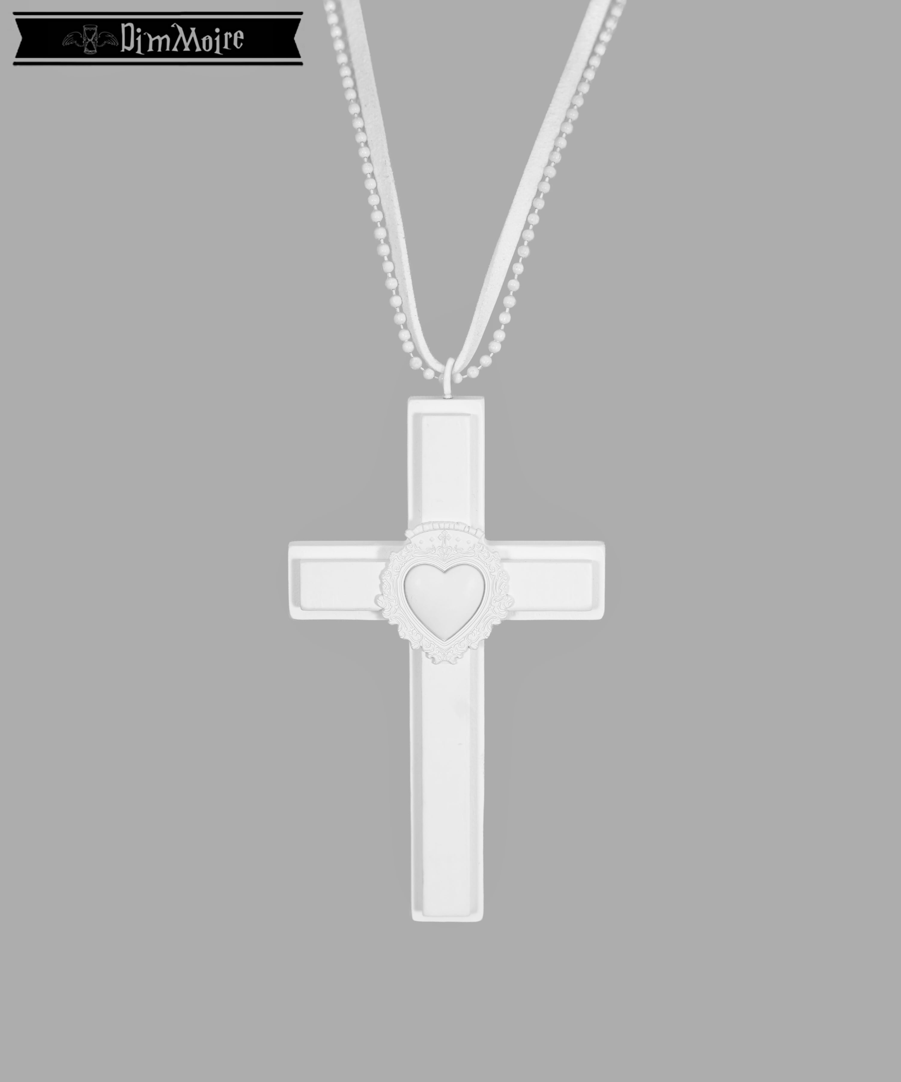 HeartCore十字架ペンダント【White】 | DimMoire