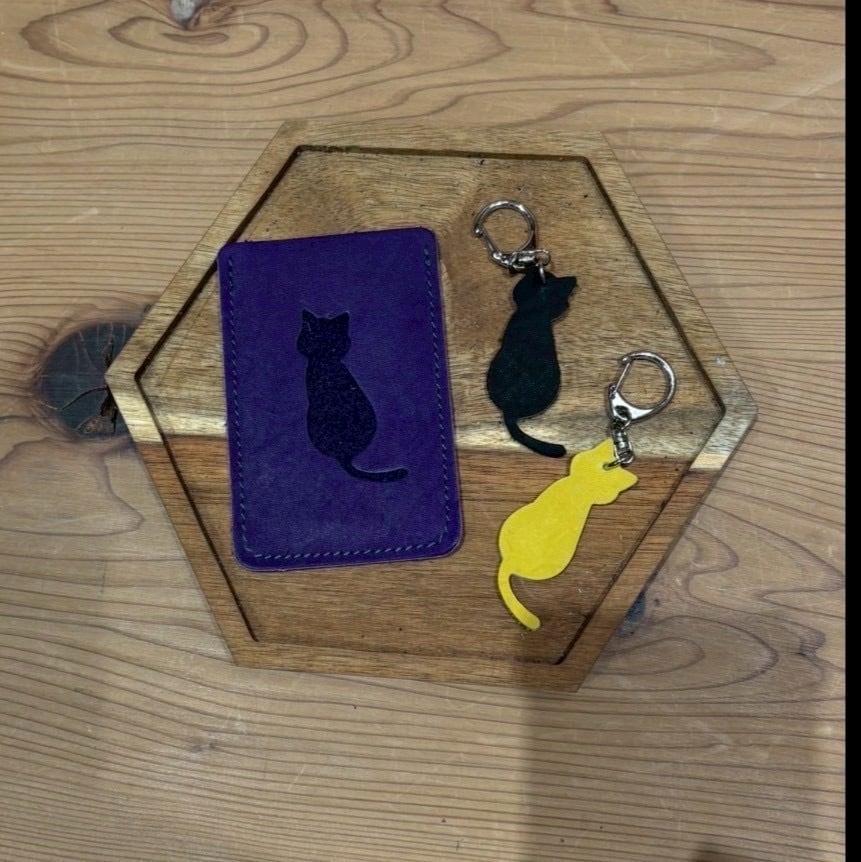 猫シルエットパスケース | JINTO 猫シルエットパスケース | JINTO