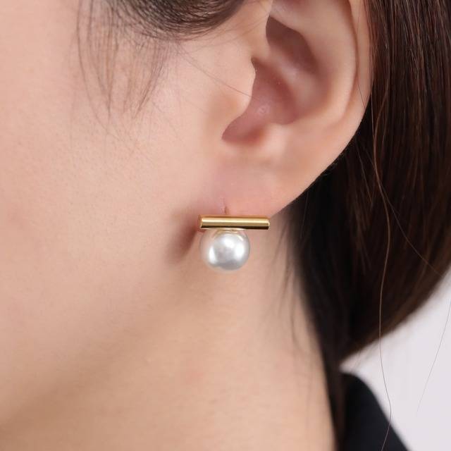 【8/25再入荷】316L pearl & stick pierce  #p152
