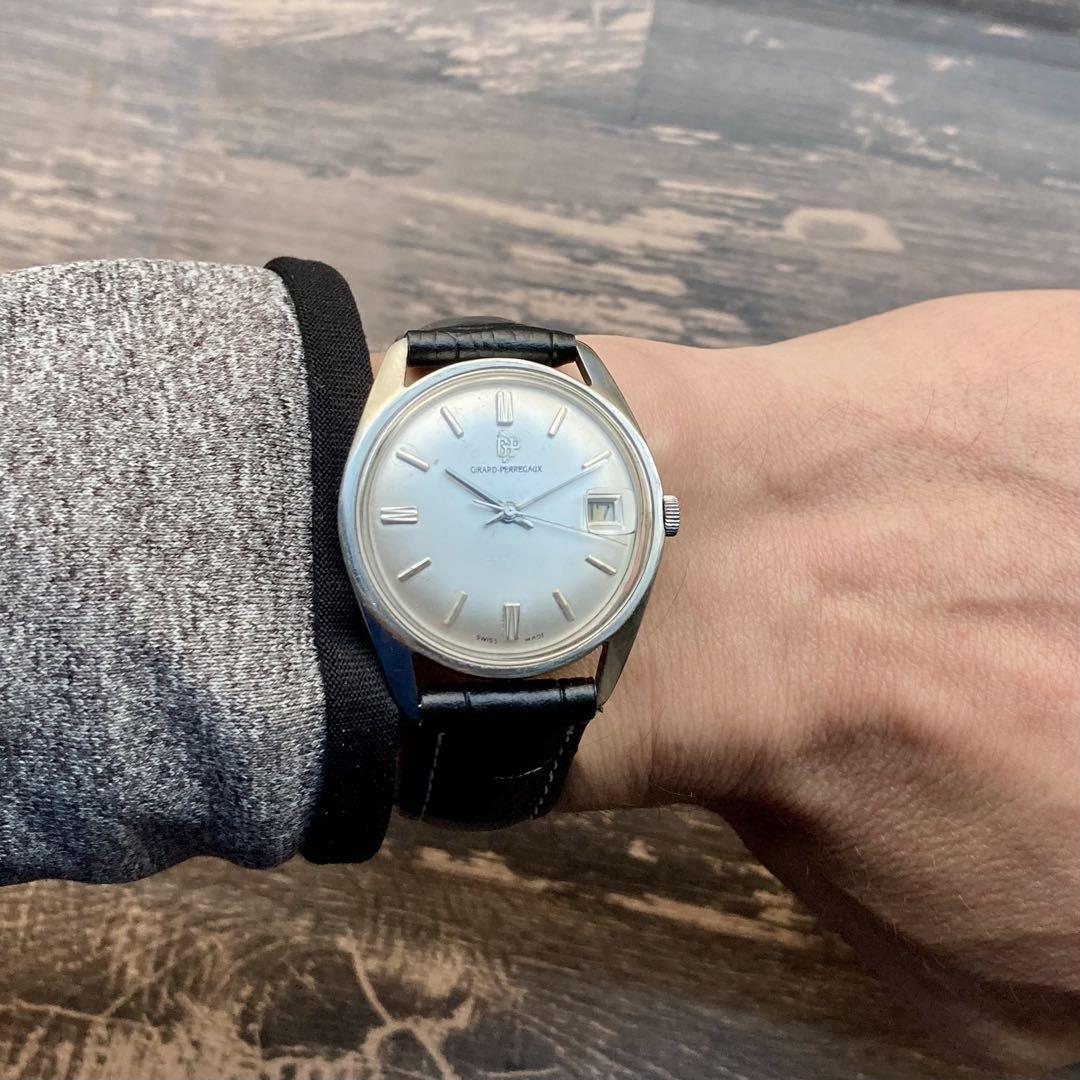【動作良好】ジラールペルゴ アンティーク 腕時計 1960年代 自動巻き メンズ GIRARD PERREGAUX ビンテージ ウォッチ 男性