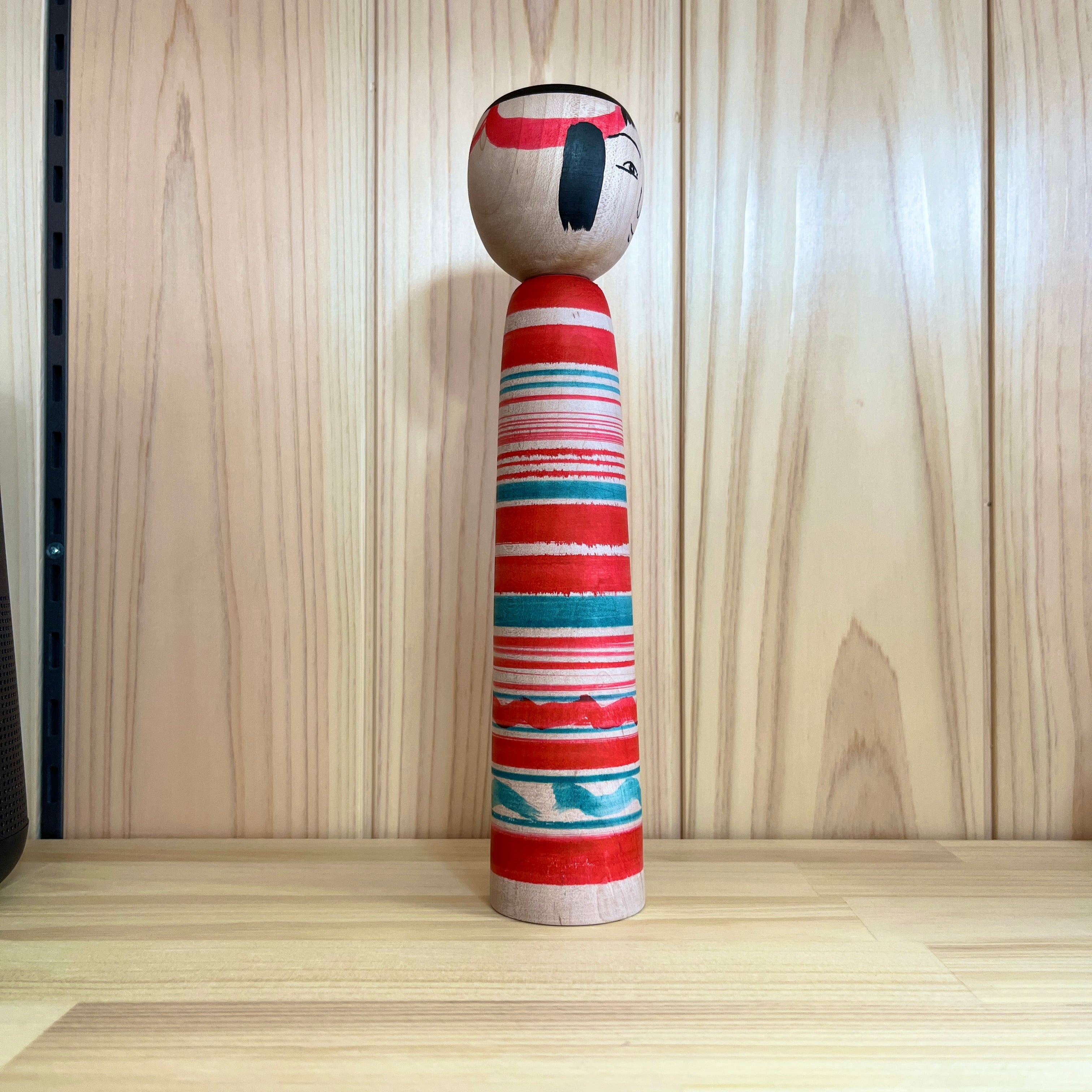 太田孝淳工人：土湯系】こけし ろくろ線 ：23cm N11KO-11