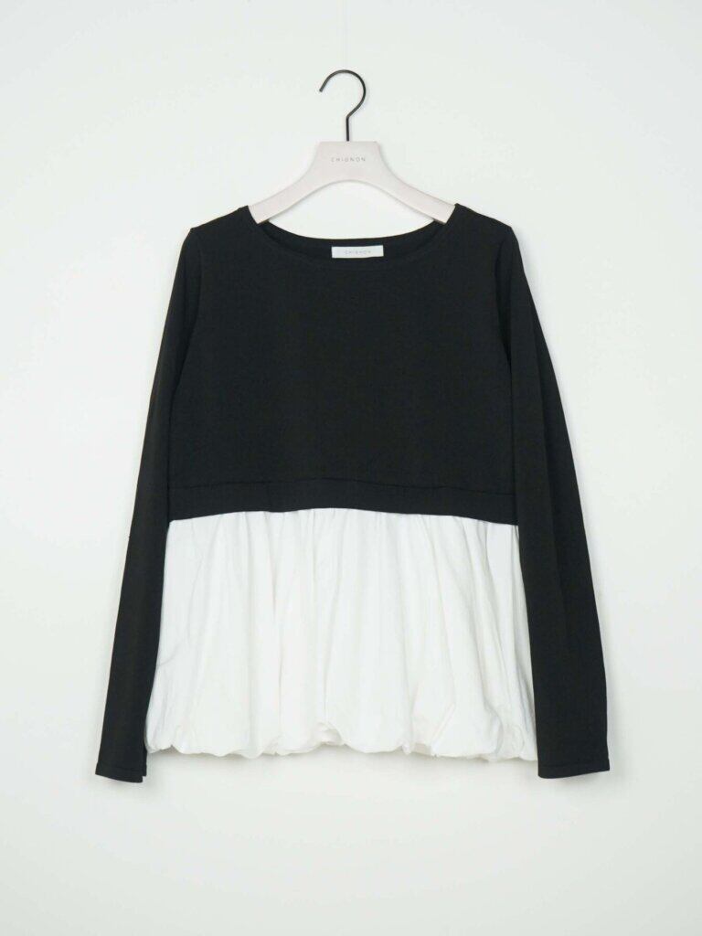 【12/中旬〜下旬入荷次第お届けのご予約】 CHIGNON/シニヨン バルーンドッキングニットPO 9266-754GS
