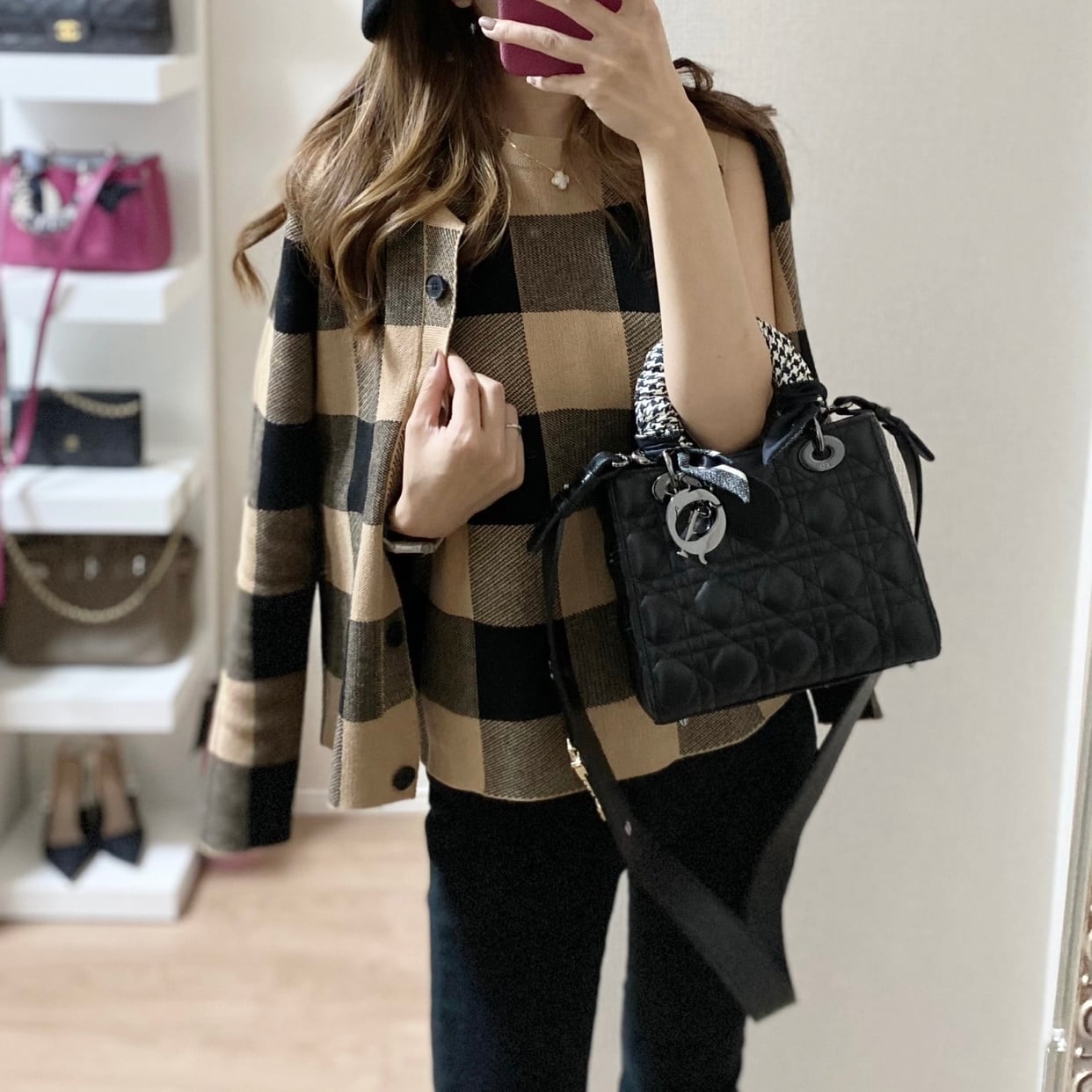 再入荷】ブロックチェックカーディガン | ROSE AURA