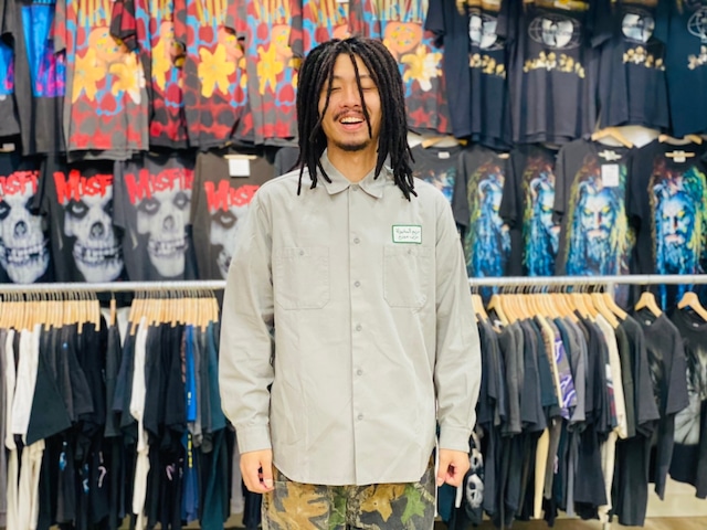 ONLINE LIMITED WACKO MARIA 20SS WORK SHIRT 20SS-WMS-WR03 MEDIUM GRAY 35KB3125