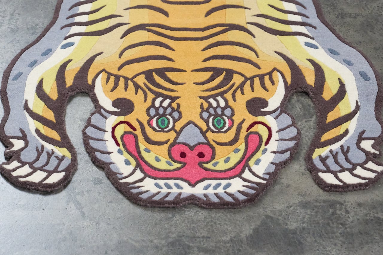 Tibetan Tiger Rug 《Mサイズ•ウール・オリジナル4・タイガー344