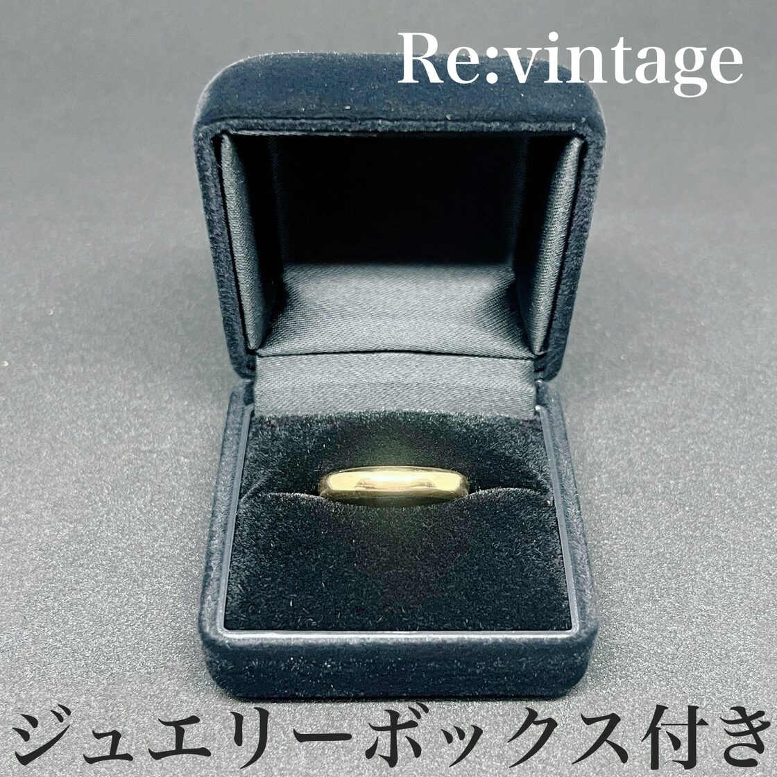 K18 甲丸リング イエローゴールド 金 約14.5号サイズ 重量約3.5g 指輪 
