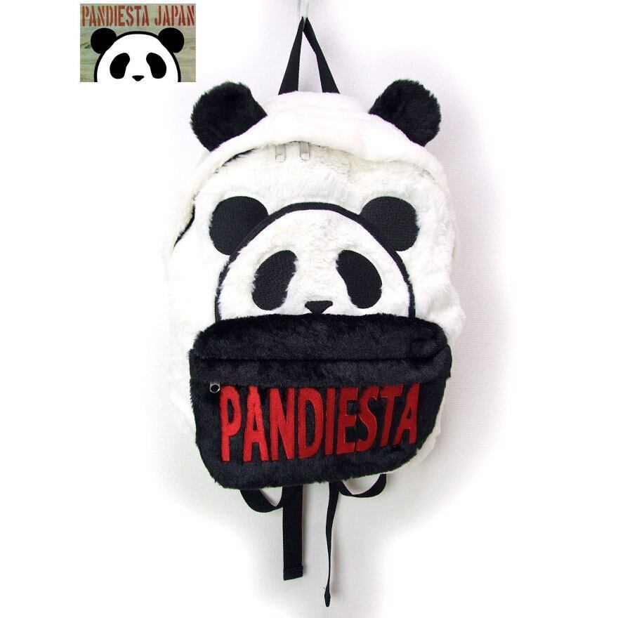 パンディエスタ リュック 白 PANDIESTA もこもこ フェイクファー リュック 561153 デイバッグ 熊猫 k2select2020