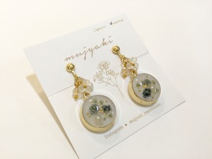 【ピアス変更可能】mujyaki ドームイヤリング