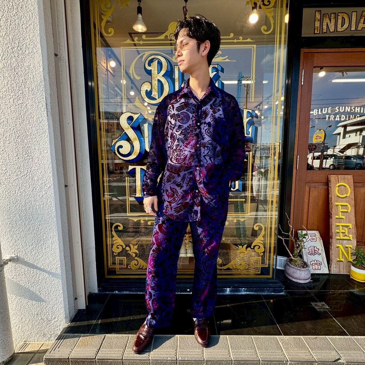 VELVET KOKOPELLI PANTS(Navy) - 8